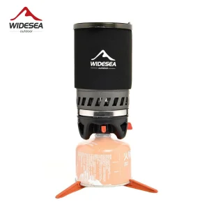 Camping Cooking System with Gas Stove & Coffee Pot
