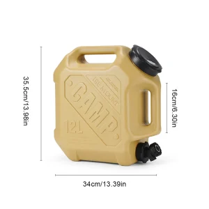 12–19L Outdoor Water Tank with Faucet