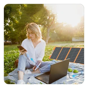 18V 100W Foldable Portable Solar Charger