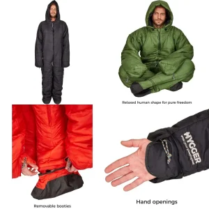 Warm Lightweight Sleeping Bag with Arms and Legs